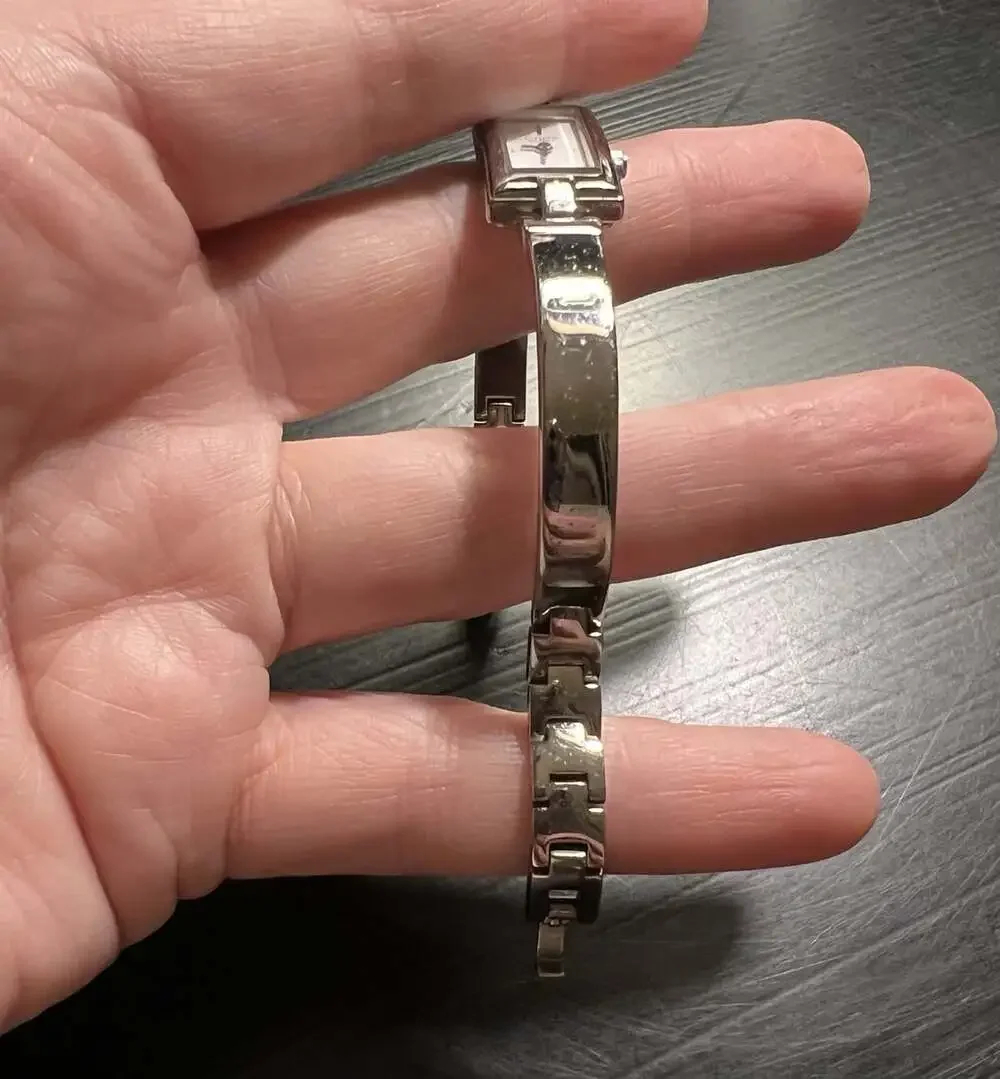 VTG Citizens Quartz Womens Bracelet Watch White Dial Stainless Steel New Battery